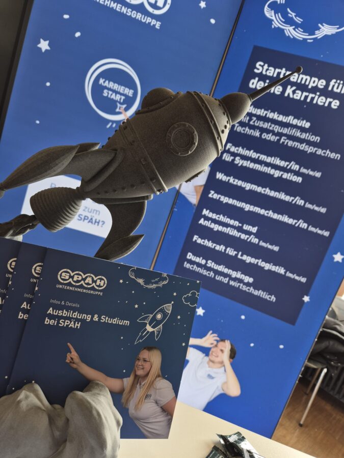 Ausbildungsmessestand der Karrierebörse an der FH Albstadt-Sigmaringen.