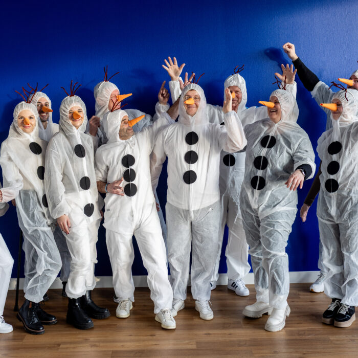 Gruppenbild der Abteilung am schmotzigen Donnerstag