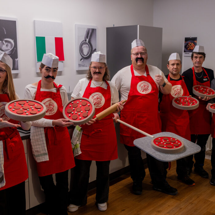 Gruppenbild der Abteilung am schmotzigen Donnerstag