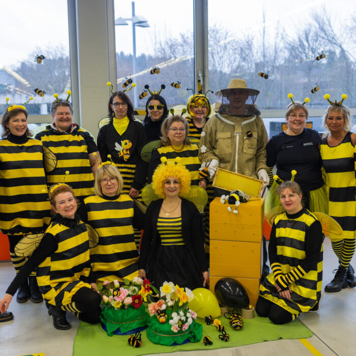 Gruppenbild der Abteilung am schmotzigen Donnerstag