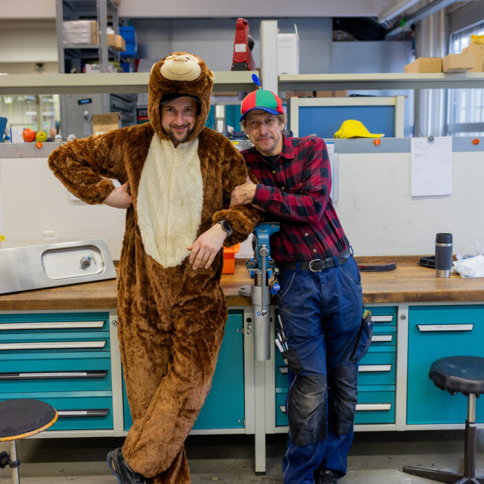 Gruppenbild der Abteilung am schmotzigen Donnerstag