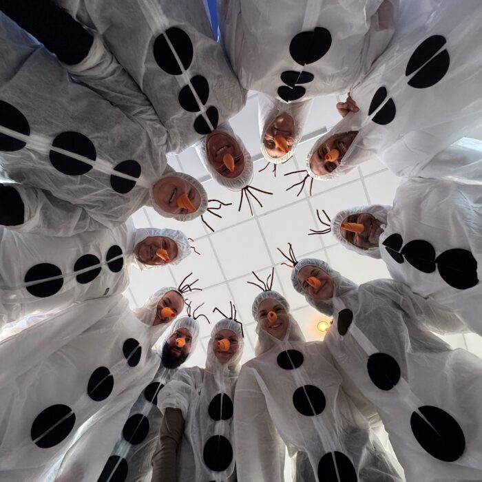 Gruppenbild der Abteilung am schmotzigen Donnerstag