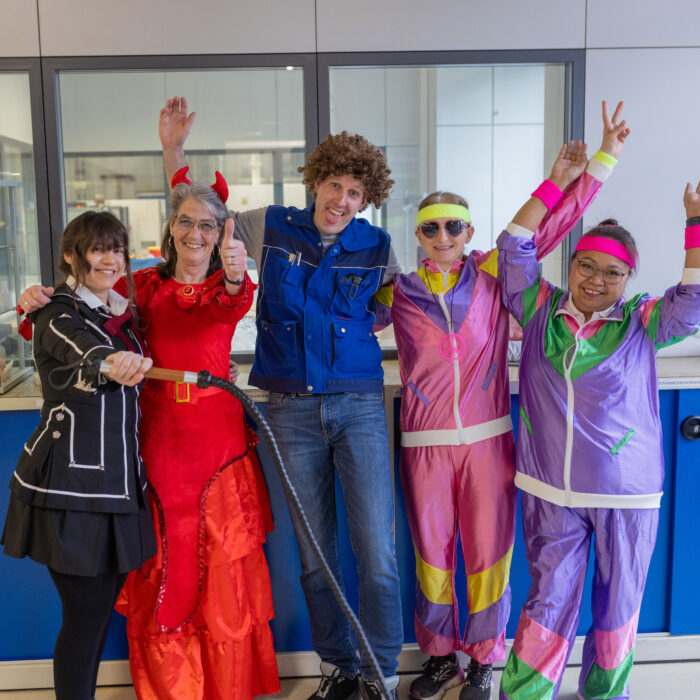 Gruppenbild der Abteilung am schmotzigen Donnerstag