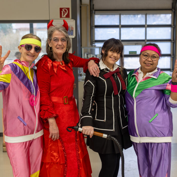 Gruppenbild der Abteilung am schmotzigen Donnerstag