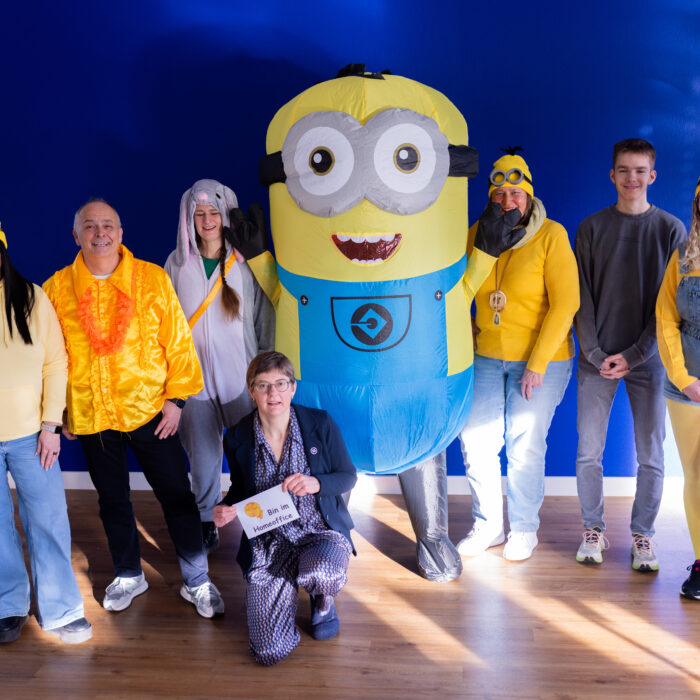 Gruppenbild der Abteilung am schmotzigen Donnerstag