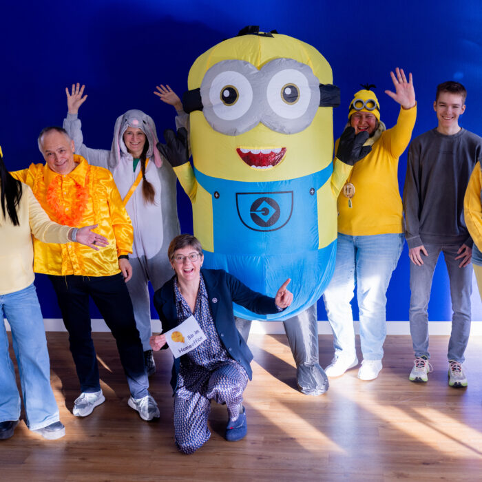 Gruppenbild der Abteilung am schmotzigen Donnerstag